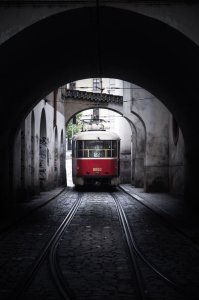 galeria plakatu Praga, Tramwaj II - plakat premium 59,4x84,1 cm 1
