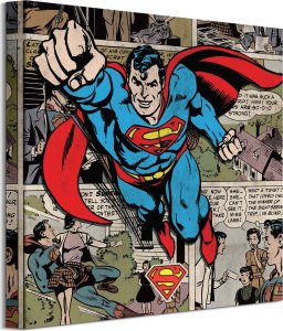 GF Superman Komiks - obraz na płótnie 40x40 cm 1