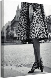 Feeby Dior Leopard Print - obraz na płótnie 40x50 cm 1