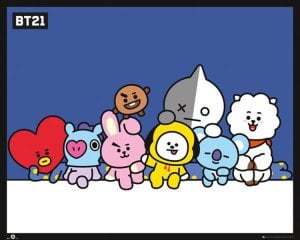 Erik BT21 Bohaterowie BTS Bangtan Boys - plakat 50x40 cm 1