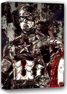 galeria plakatu Legends of Bedlam, Kapitan Ameryka, Marvel - obraz na płótnie 90x120 cm 1
