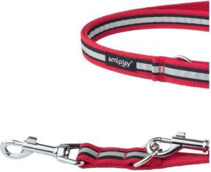 Ami Play Smycz regulowana 6 in 1 Cotton Shine XL 100-200 x 3cm Czerwony 2