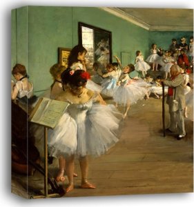 DCN Gallery The Dance Class, Edgar Degas - obraz na płótnie 50x50 cm 1