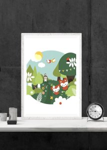 galeria plakatu Wiosna w Zaczarowanym Lesie - plakat 42x59,4 cm 1