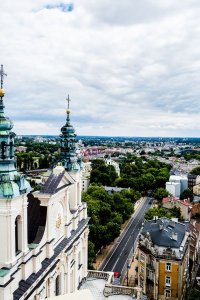 galeria plakatu Lublin z lotu ptaka - plakat premium 59,4x84,1 cm 1
