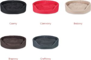 Ami Play Legowisko owalne Basic M 52x44x14 cm Grafitowy 3