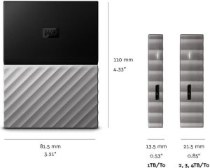 Dysk zewnętrzny HDD WD HDD My Passport Ultra 4 TB Szaro-czarny (WDBFKT0040BGY-WESN) 5