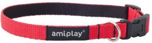 Ami Play Obroża regulowana Twist M 25-40 x 1.5cm Czerwony 1