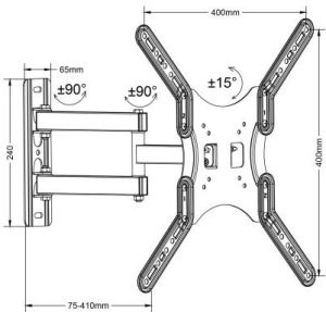 Maclean Uchwyt ścienny MC-759 13'' - 55'' 6