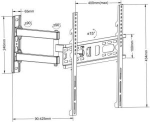 Maclean Uchwyt ścienny MC-761 26'' - 55'' 2