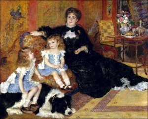 DCN Gallery Madame Georges Charpentier (Margurite Louise Lemonnier, 18481904) and Her Children, Georgette Berthe (18721945) and Paul mile Charles (18751895), Auguste Renoir - plakat 80x60 cm 1