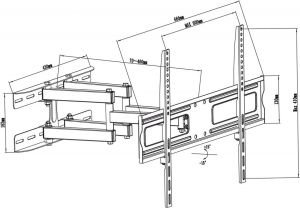 Maclean Uchwyt ścienny MC-762 37'' - 70'' 4