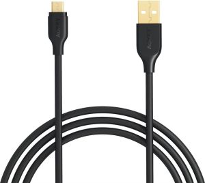 Kabel USB Aukey USB-A - microUSB 1 m Czarny (CB-MD1 Black) 1
