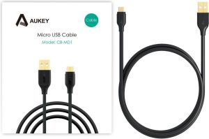 Kabel USB Aukey USB-A - microUSB 1 m Czarny (CB-MD1 Black) 6