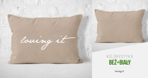 Room99 Poszewka Loving It - Beige & White 50x60 (ROM1213) 2