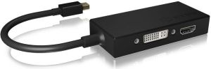 Adapter AV Icy Box DisplayPort Mini - HDMI - D-Sub (VGA) - DVI-I czarny (IB-AC1032) 2