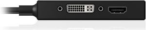 Adapter AV Icy Box DisplayPort Mini - HDMI - D-Sub (VGA) - DVI-I czarny (IB-AC1032) 4