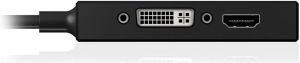 Adapter AV Icy Box DisplayPort - HDMI - D-Sub (VGA) - DVI-I czarny (IB-AC1031) 5