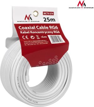 Przewód Maclean Antenowy, 25m, Beżowy (MCTV-574) 3
