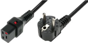 Kabel zasilający Digitus Schuko - C19, 2m, czarny (IEC-EL262S) 1