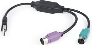 Adapter USB Gembird USB - PS/2 x2 Czarny  (UAPS12-BK) 1