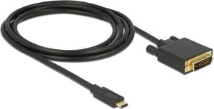 Kabel USB Delock USB-C - DVI-D 2 m Czarny (85321) 2