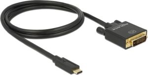 Kabel USB Delock USB-C - DVI-D 1 m Czarny (85320) 1