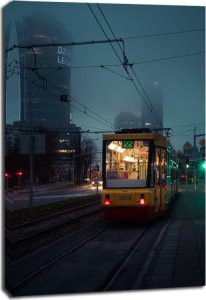 LOVE POLAND DESIGN Warszawa Tramwaj Dwadzieścia dwa - obraz na płótnie 20x30 cm 1