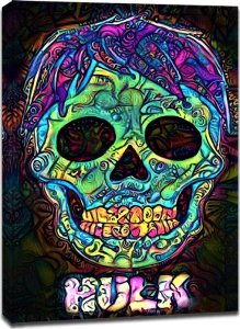 Mexen PsychoSkulls, Hulk, Marvel - obraz na płótnie 70x100 cm 1