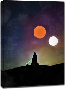 Star Wars Gwiezdne Wojny Vintage Poster v2 - obraz na płótnie 70x100 cm 1