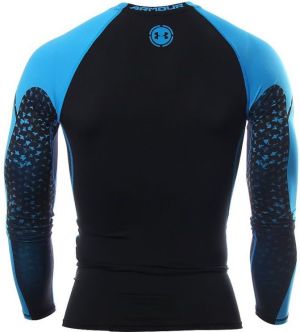 Under Armour Koszulka kompresyjna Exclusive Compression M czarno-niebieska r. S (1271346-001) 2