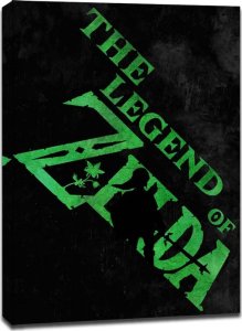 galeria plakatu Typography Stencils - The Legend of Zelda - obraz na płótnie 90x120 cm 1