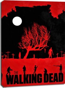 Pias The Walking Dead Vintage Poster v2 - obraz na płótnie 50x70 cm 1