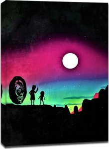 GF Rick and Morty Vintage Poster - obraz na płótnie 50x70 cm 1