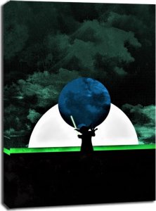 Sol Lunaris - Master Yoda, Gwiezdne Wojny Star Wars - obraz na płótnie 90x120 cm 1