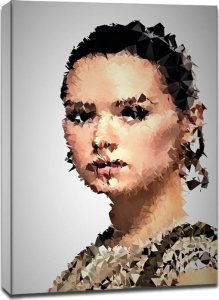 POLYamory - Rey, Gwiezdne Wojny Star Wars - obraz na płótnie 61x91,5 cm 1