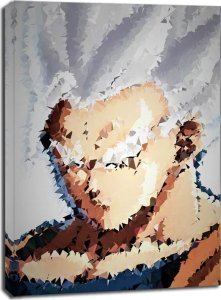 POLYamory - Mystic Gohan, Dragon Ball - obraz na płótnie 20x30 cm 1