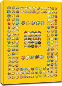 Pokemon Pokemon - The First Generation - obraz na płótnie 30x40 cm 1