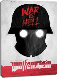 galeria plakatu Old World Propaganda - Wolfenstein - obraz na płótnie 20x30 cm 1