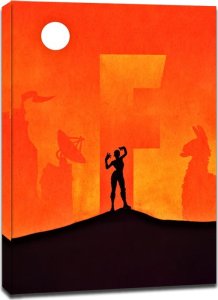 Star Wars Fortnite Vintage Poster - obraz na płótnie 70x100 cm 1