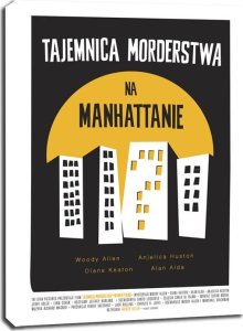 Film Woody Allen Tajemnica morderstwa na Manhattanie - obraz na płótnie 61x91,5 cm 1
