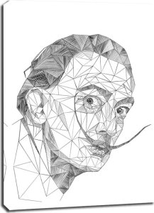 Feeby Geometryczny Salvador Dali - obraz na płótnie 70x100 cm 1