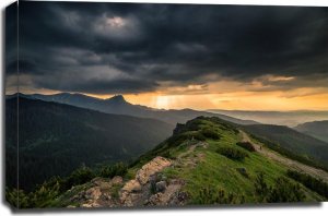 Tulup Tatry, Giewont - obraz na płótnie 120x90 cm 1