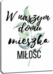 Slowmoose Dom miłości - obraz na płótnie 40x50 cm 1