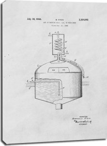 Trefl Patent Sztuka Warzenia Piwa Projekt z 1944 - obraz na płótnie 60x80 cm 1