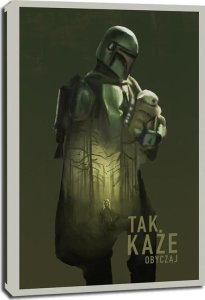 Nexos Star Wars Mandalorian Tak każe obyczaj - obraz na płótnie 20x30 cm 1