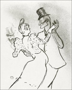 galeria plakatu The Dancer La Goulue and Valentin Le Dsoss Dancing in the Moulin Rouge, Henri De Toulouse-Lautrec - plakat 21x29,7 cm 1