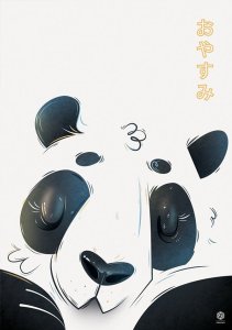 GbEye Śpiąca panda - plakat 20x30 cm 1