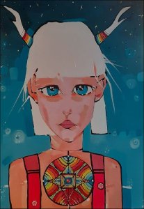DCN Gallery Dziecko ksieżyca - plakat premium 50x70 cm 1