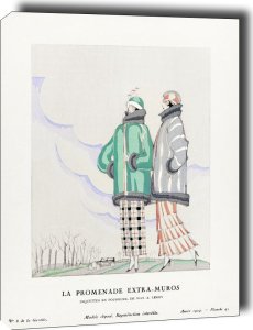 galeria plakatu La promenade extramuros, Jaquettes en fourrure, de Max, A. Leroy, Charles Martin - obraz na płótnie 40x60 cm 1